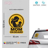 Mom on Board Sticker for Car Windows